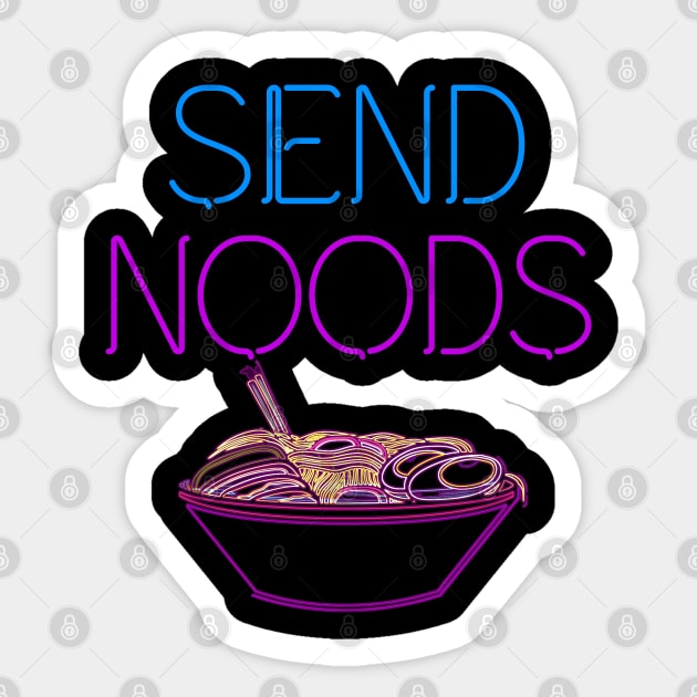 Send Noods Noodles Ramen Sticker by belownormal